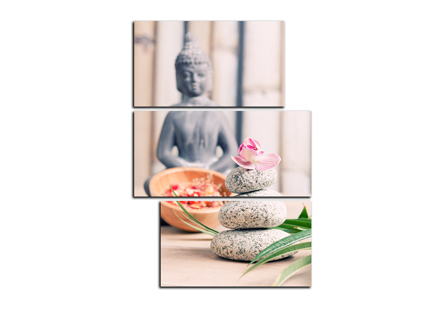 Obraz na plátně - Buddha a meditace - obdélník Obraz na plátně - Buddha a meditace - obdélník